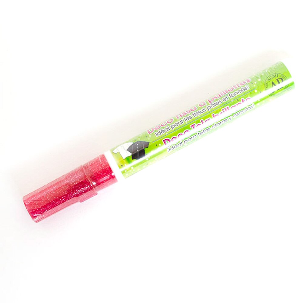 Uchida, Paint Marker, Art & School, DecoFabric, Glitter Paint Pen, Assorted Colors, 687212